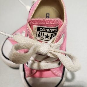 Baby girl pink converse size 2